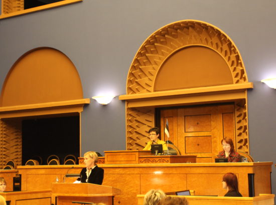 Riigikogu täiskogu istung 20. jaanuar 2015 (Ülle Madise õiguskantsleri ametisse nimetamise otsuse eelnõu arutelu)